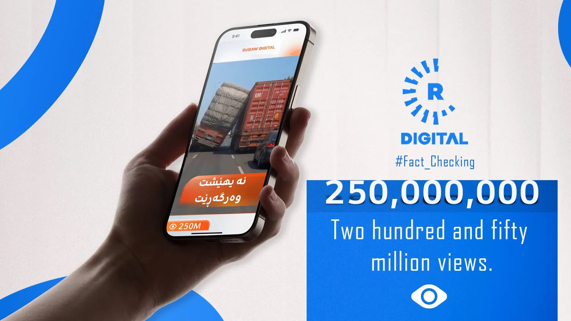 Rûdaw'ın doğrulama videosu Facebook'ta 250 milyon izlenmeyi aştı