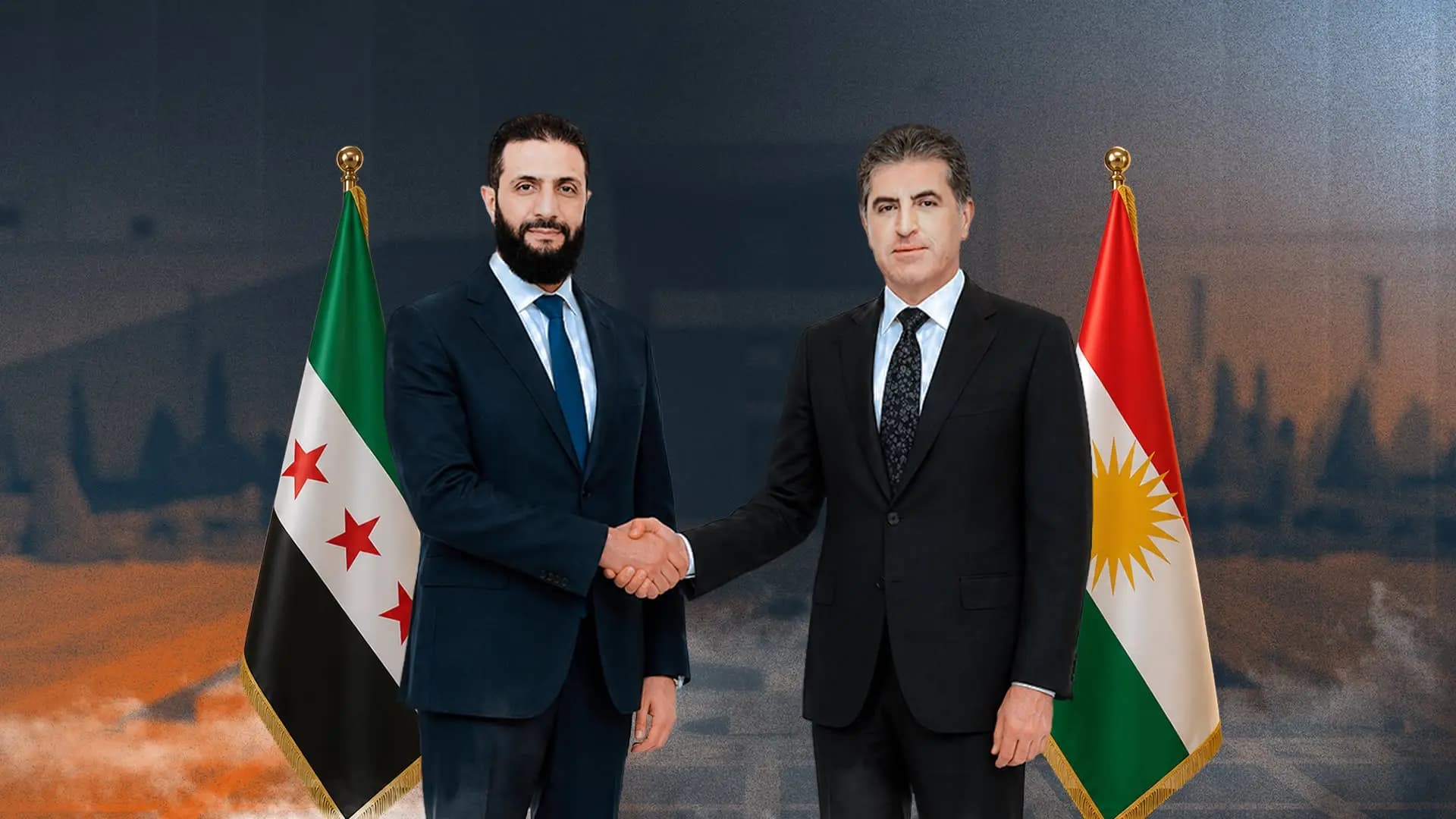 Şam'da kritik zirve: Neçirvan Barzani ile Ahmed Şara bir araya gelecek