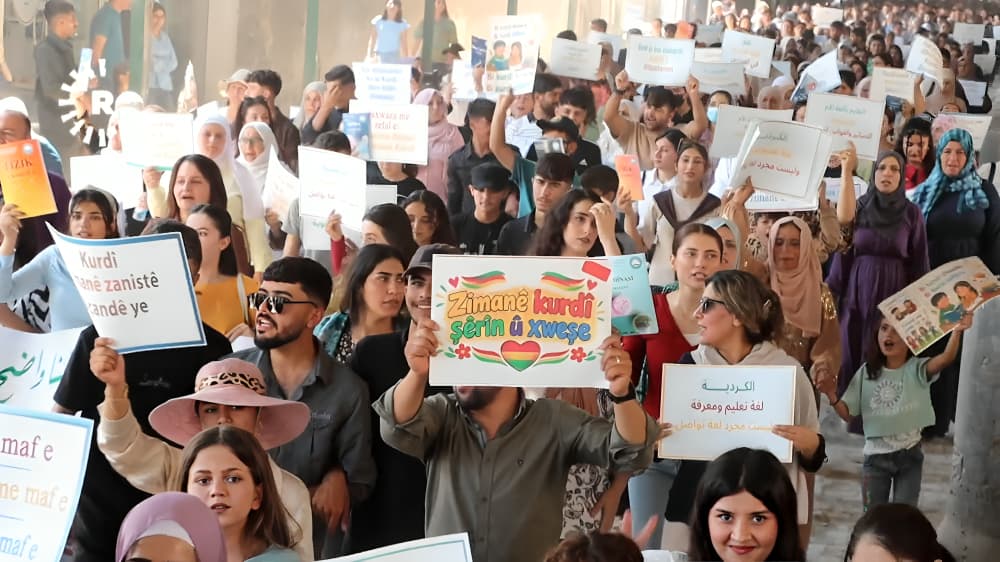 Kobane protesters urge Damascus to reverse limits on Kurdish-medium education