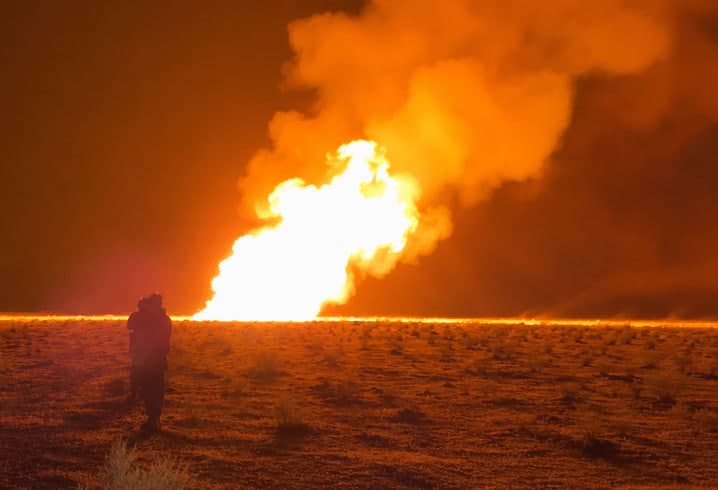 Syrian gas pipeline catches fire after ‘sabotage’ blast