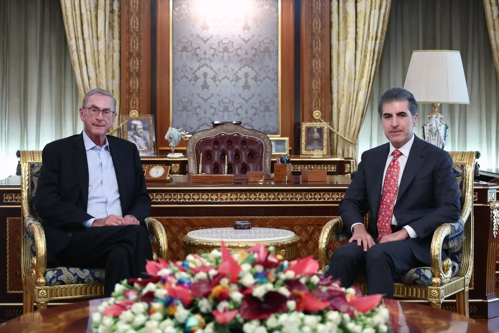 Neçirvan Barzani, İngiliz siyasetçi Lord Michael Ashcroft ile bir araya geldi