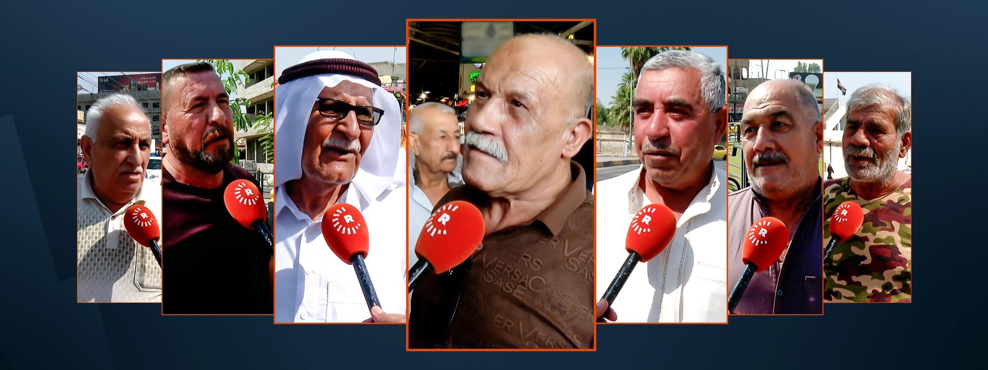 Residents of Mosul, Iraq, speaking to Rudaw on September 28, 2026. Graphic: Rudaw