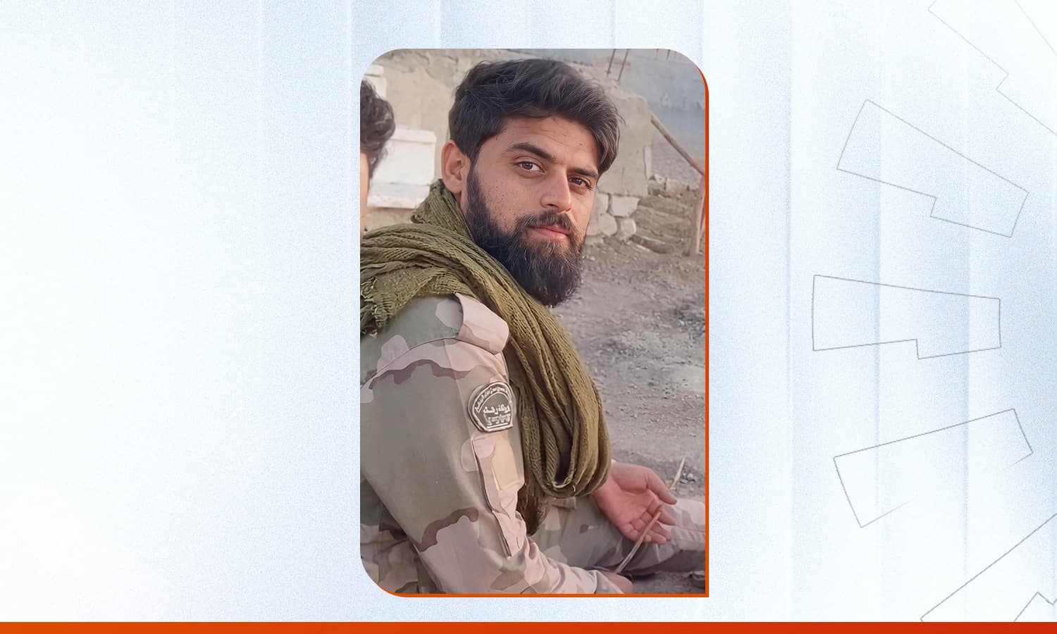 Vahid Enayat, Iranian police officer who was killed in an attack in Zahedan. Photo: Saberin.
