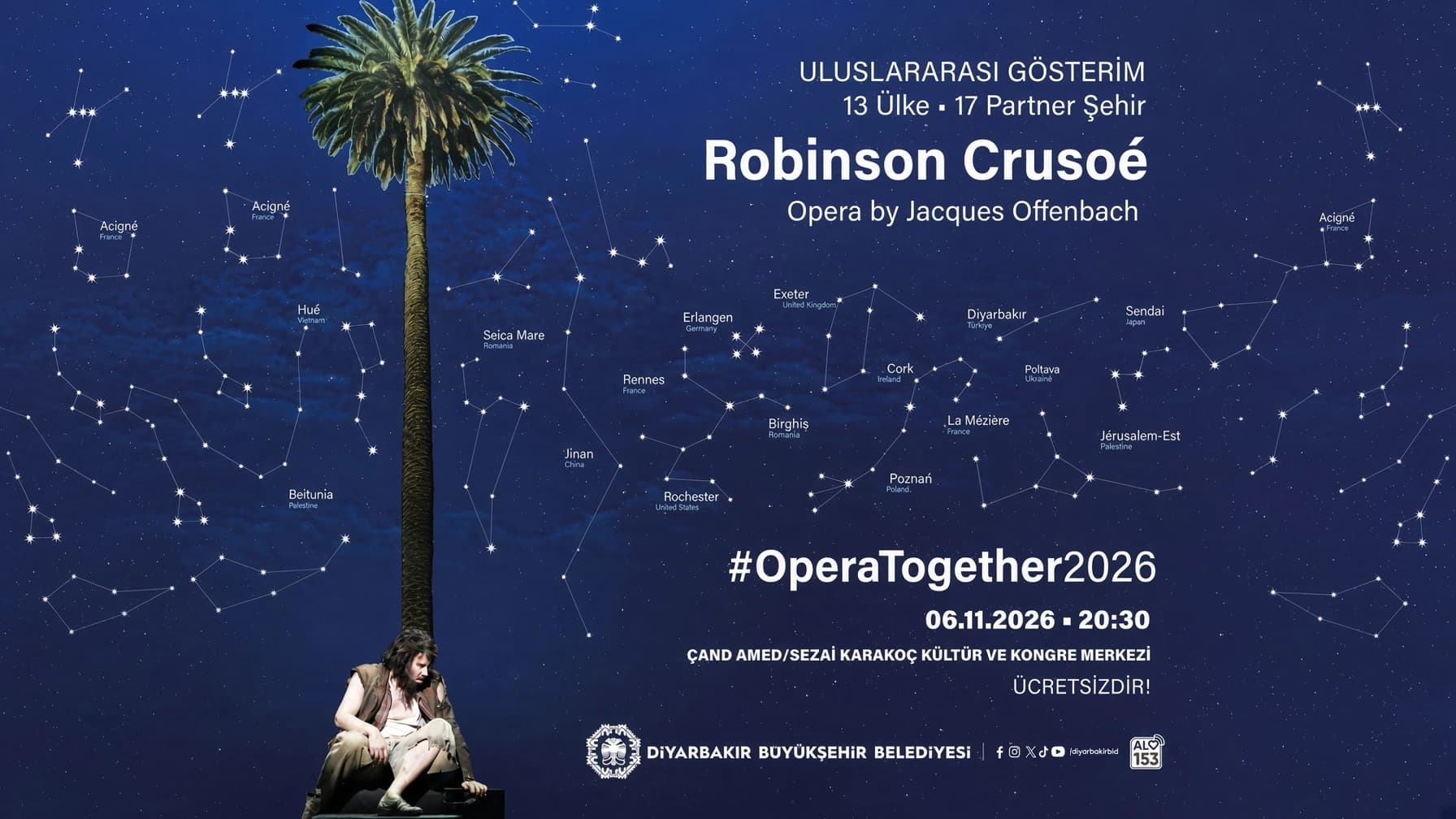 Li Amedê dê operaya Robinson Crusoé bê nîşandan
