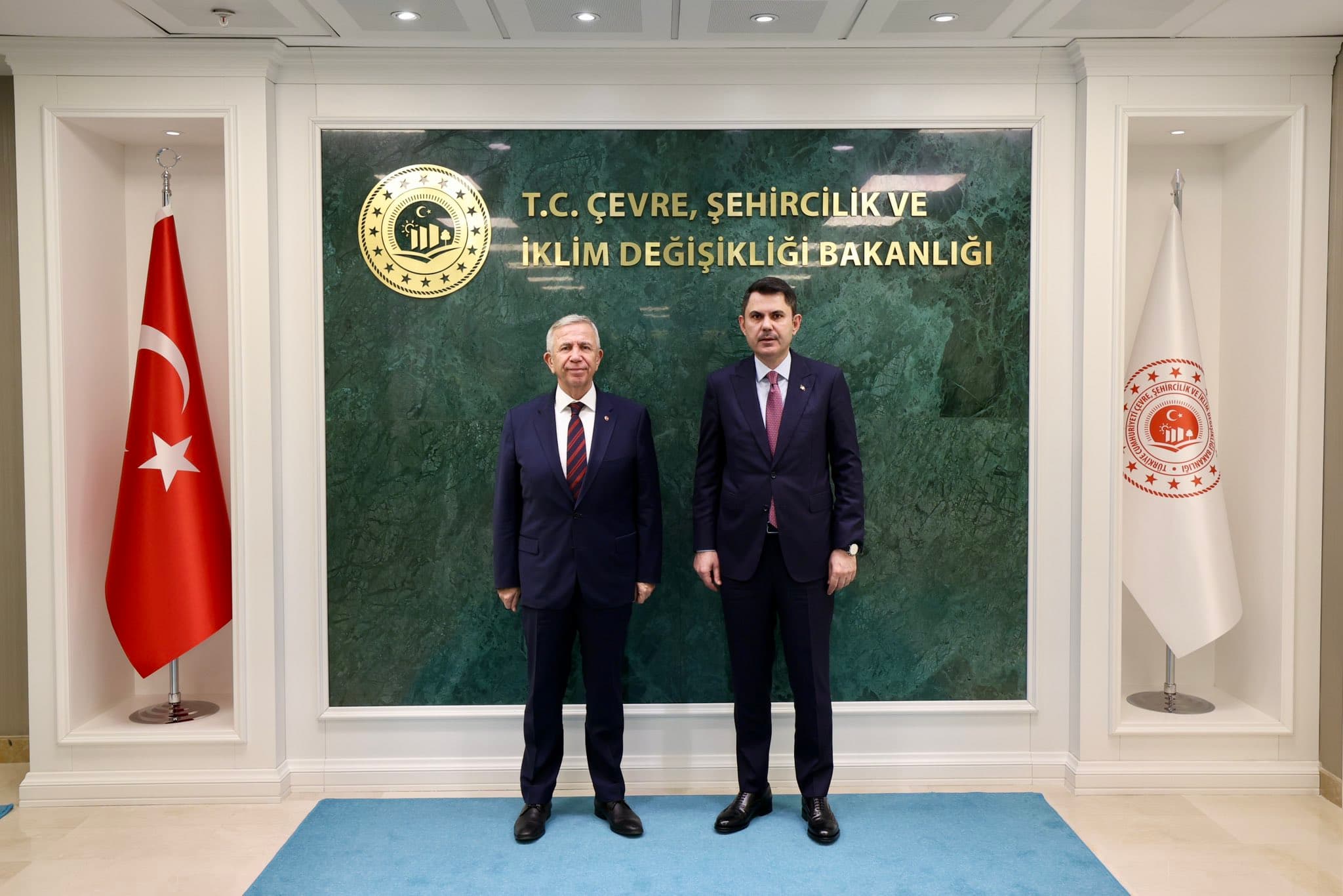 ANKARA’DA KRİTİK GÖRÜŞME- Bakan Kurum, Mansur Yavaş ile bir araya geldi