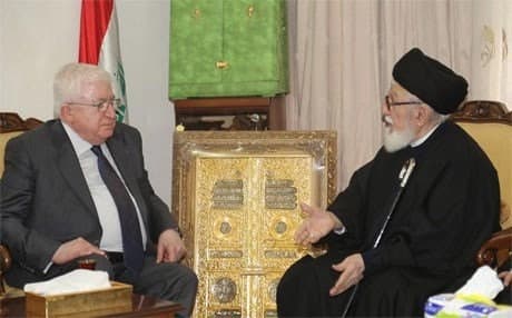 The current Iraqi President Fouad Masoum and Mohammed Bahr al-Ulloum.