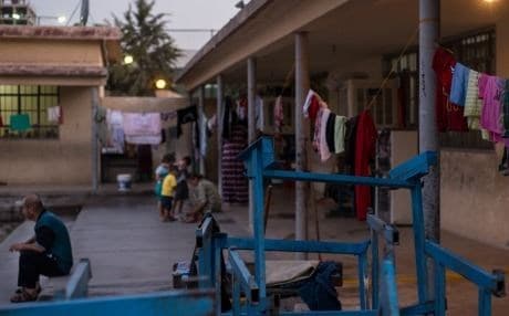 File photo of a school in Erbil occupied by displaced Yezidis from Shingal. Photo: Kira Walker.