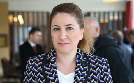 Vian Dakhil Saeed Khidthir Yezidi member of Iraqi parliament. Photo : Rudaw