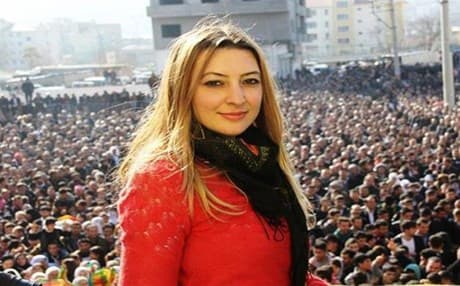 Freshly ousted Cizre Mayor Leyla Imret. Hurriyet Daily News photo. 