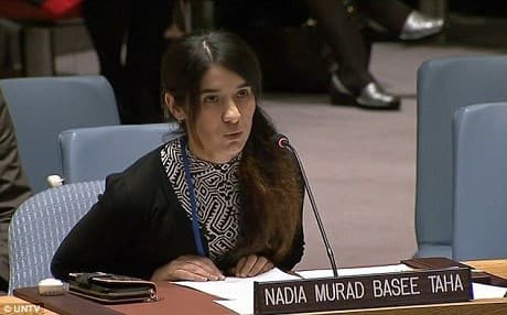 The Yezidi Malala, Nadia Murad, for Nobel Peace Prize