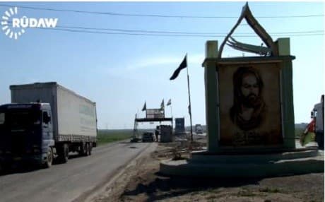 Screenshot of a Shiite milita checkpoint in Amirli, Diyala province.