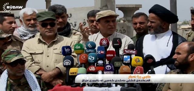 Haji Raza Najar, commander of Shiite militia, northern Iraq. Rudaw photo
