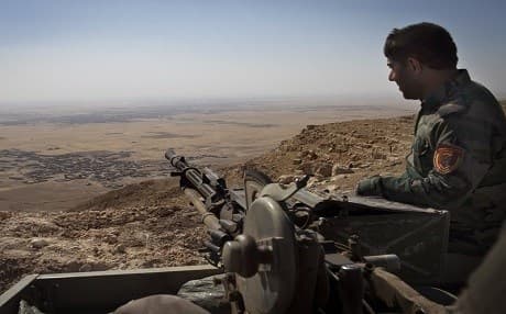 Kurdish Peshmerga position east of Mosul. AFP photo. 