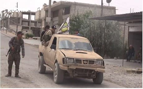Members of SDF forces in Manbij. Rudaw Photo