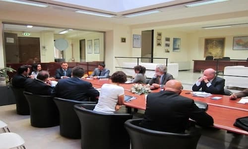 Erbil city officials meet with Italian companies in the construction industry and environmental technology. Photo: unido.it