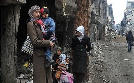 Handarat Palestinian refugee camp at the heart of Aleppo fighting