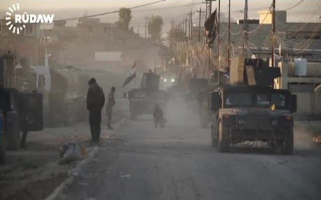 VIDEO: fighting in Mosul on Saturday between Iraqi forces and ISIS militants. 