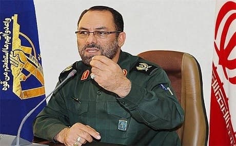 Mohammad Hossein Rajabi, the commander of the powerful Islamic Revolutionary Guards (IRGC) in the Kurdish province of Kurdistan. Photo: Tasnim News Agency