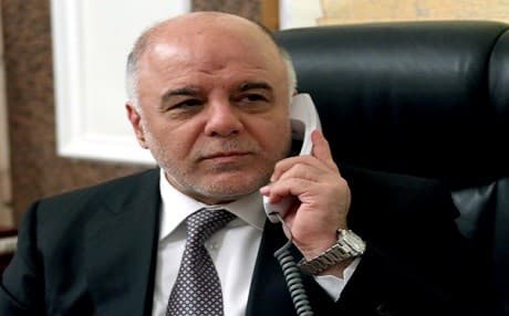 “We are fighting ISIS on the ground therefore we certainly welcome any help and hope that president Trump will stand by us on this.” said Iraqi PM Abadi. Official photo