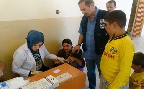 According to the organization, from the start of the Mosul offensive on October 17 until January 18, “1610 wounded civilians were sent to Erbil’s 2 main hospitals to receive trauma care.” Photo: WHO