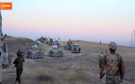 Kurdish Peshmerga forces in Shingal.