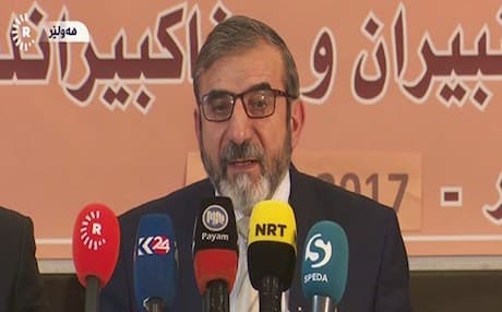 Leader of the Kurdistan Islamic Union (KIU) Salahaddin Bahadin. Photo: Rudaw video