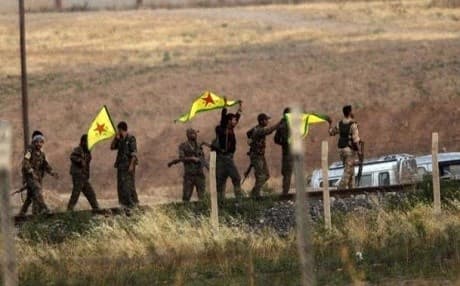 YPG fighters at the Turkey-Syria border. Photo: Bulent Kilic/AFP file