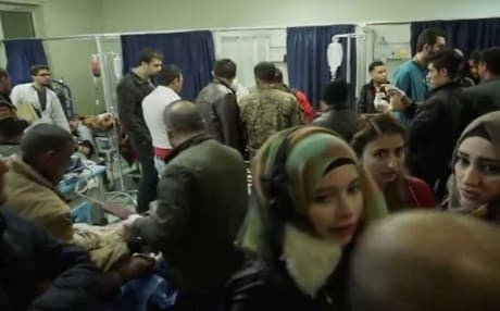 Erbil hospitals are overwhelmed caring for patients from Mosul. Photo: Rudaw video