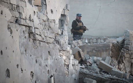 VIDEO: the fight for Albu Saif village, south of Mosul, on Monday.