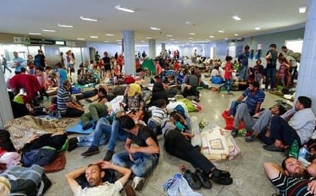 Kurdish refugees in Italy.