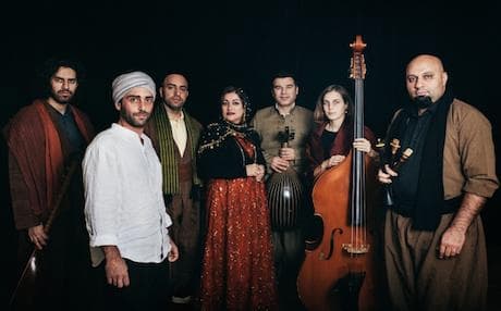 Inside, seven musicians are going through the last sound checks. They speak to each other in a mix of Sorani, Persian, Turkish and English. Photo: Cafe de la Danse 