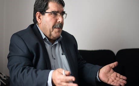 The co-chairman of the Syrian Kurdish Democratic Union Party (PYD) Salih Muslim. AFP file photo.