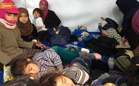 Families displaced from Mosul sheltering at Chamakor camp. Photo: Rawchi Hassan/Rudaw