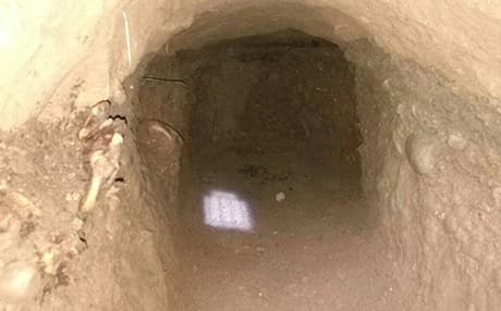 A tunnel discovered in the Guharze area. Photo: Rudaw