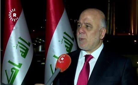 Iraqi Prime Minister Haider al-Abadi. Photo: Rudaw video