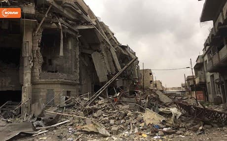 The western half of Mosul bears visible scars of war and destruction as clashes continue.