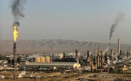 Baiji town, home to Iraq's biggest refinery. Photo: AP