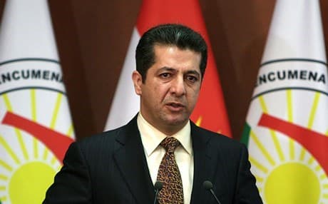 KRSC chancellor Masrour Barzani. AFP photo.