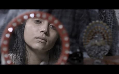 Diman Zandi plays the role of Pero, a Yezidi woman, in the 2016 film Reseba. Photo: Reseba trailer