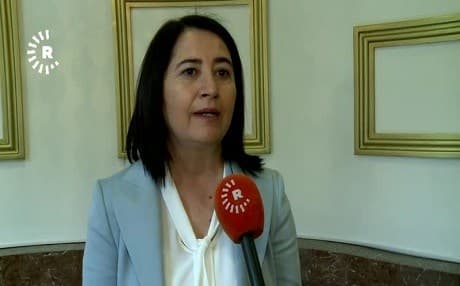 New co-leader of the pro-Kurdish People's Democratic Party (HDP) Serpil Kemalbay speaks to Rudaw after she was elected on Saturday by her party members in an emergency congress held in Ankara. 