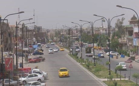 An overview of a street of Kirkuk. Photo: Rudaw video