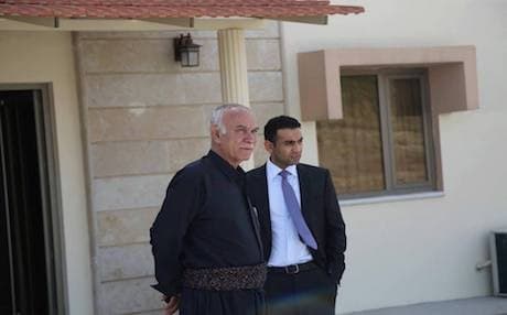 Chia Nawshirwan Mustafa (R) with the late Nawshirwan Mustafa, leader of the Change Movement (Gorran). Photo courtesy of Chia