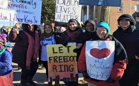 Members and supporters of the Kurdish community in Nashville, Tennessee, demonstrate for equality. Photo: AMA