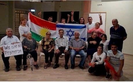 Kurds and Israelis in Israel show their support for Kurdistan and Peshmerga in 2014. Photo: Ivan Sindy