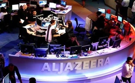 Qatar-based Al-Jazeera satellite channel. File photo: AFP/Getty Images, Karam Jaafar 
