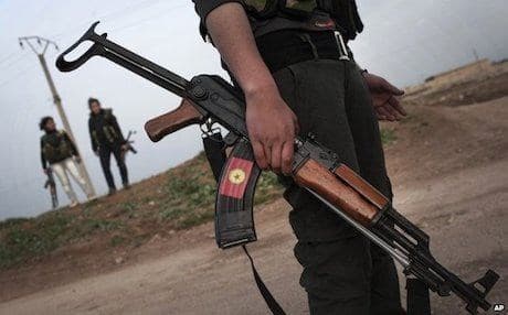 YPG fighters on duty in Rojava, northern Syria. Photo: AP