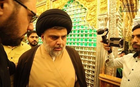Muqtada al-Sadr and President Masoud Barzani differ on the Kurdistan referendum on independence  but are united in their opposition to Maliki making a return to Iraqi politics and governance. Photo: Sadr Movement media office 