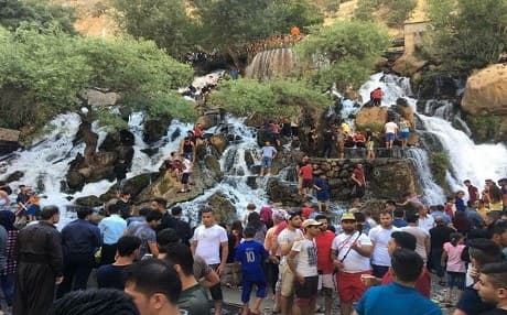 A top holiday destination in Kurdistan is Bekhal waterfall, north of Erbil, with 25 percent of the resort now renovated. Photo: Kurdistan's Board of Tourism