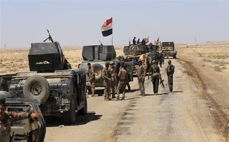 Iraqi Army troops in Anbar province. AP file photo.