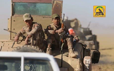 Hashd al-Shaabi forces have an estimated 100, 000 fighters, mainly active south and west of Mosul, near the Syrian border. Photo: Hashd media office 